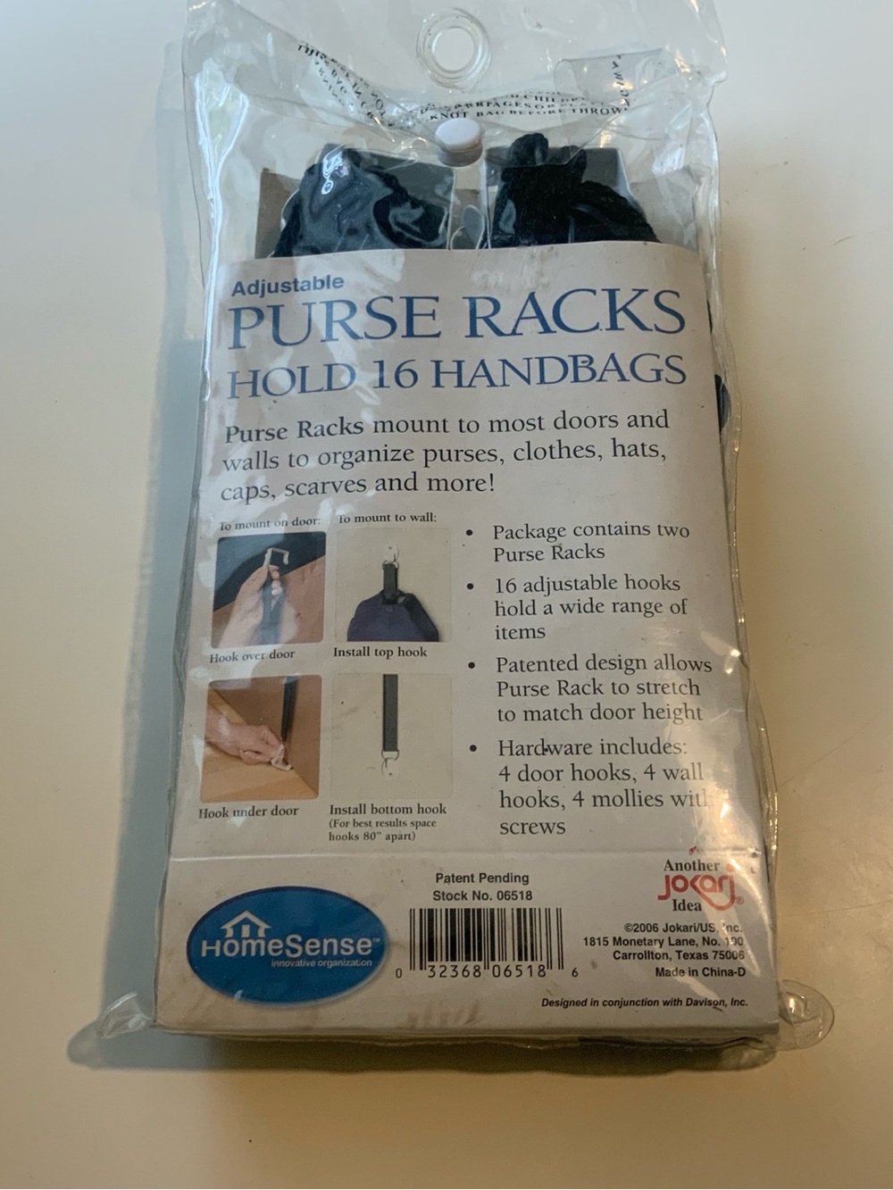 16 Purse Racks, Adjustable Organizer - Picture 2 of 4